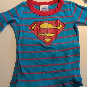 Hanna Andersson Red and Blue Superman Tee